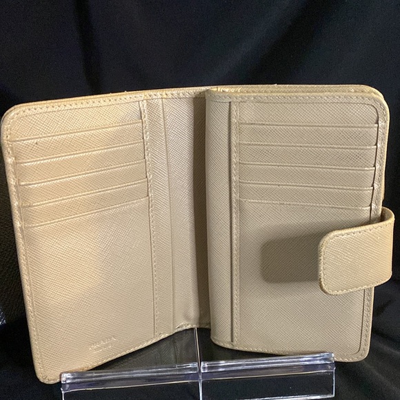 Prada Saffiano Compact Wallet W/Box and Authenticity Card - Picture 9 of 12